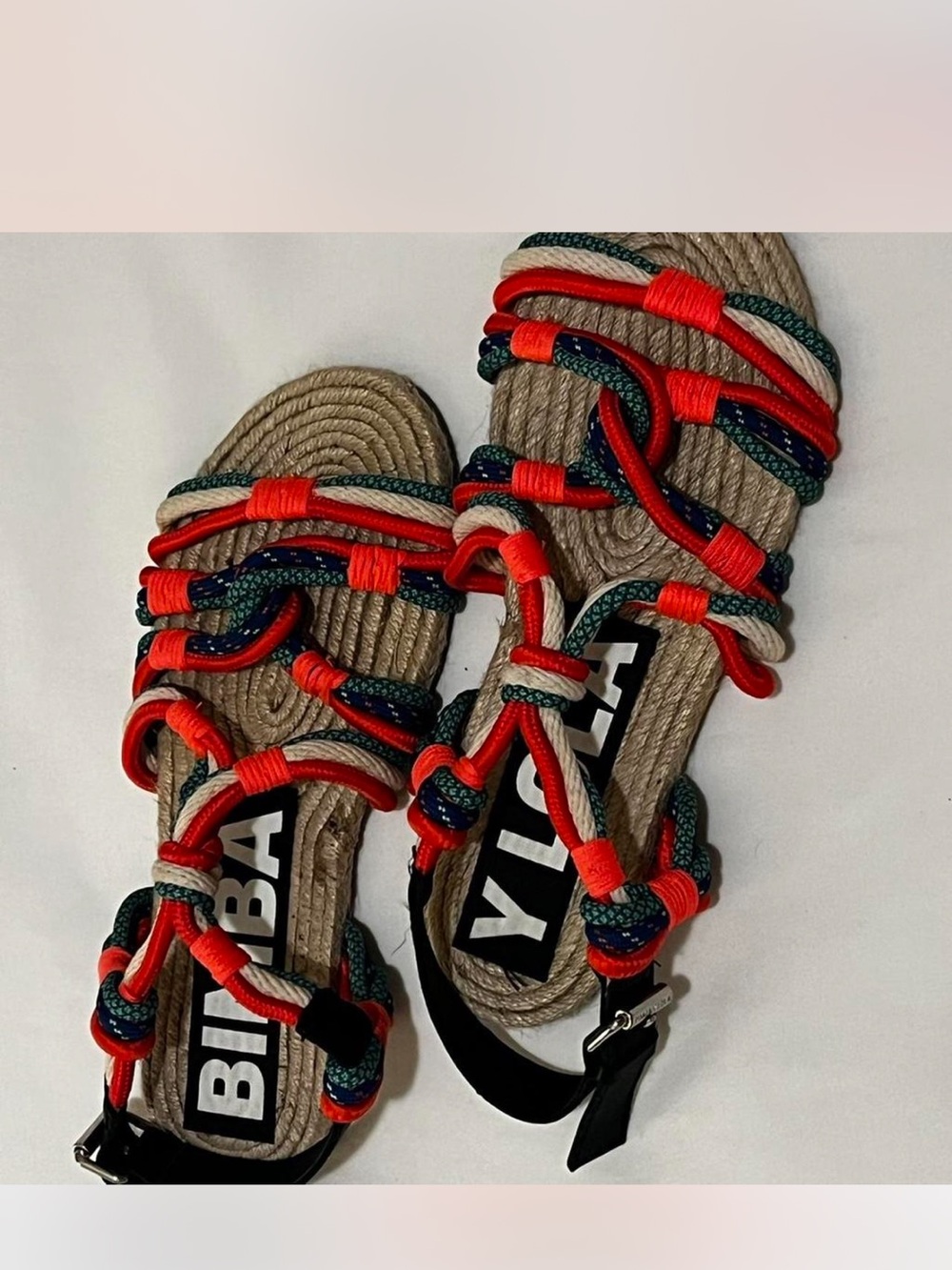 Bimba y Lola Multicolor Rope Strappy Sandals